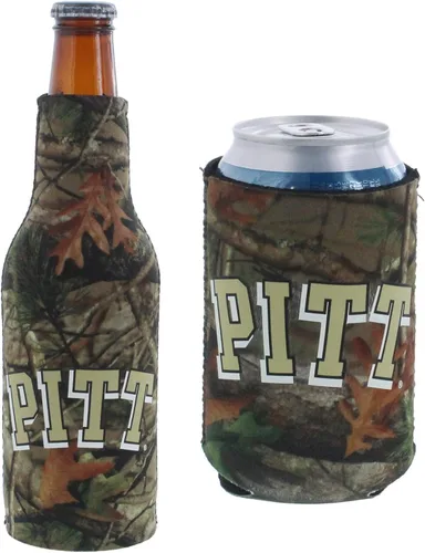 Vista 6 de College Team Color Logo Can & Bottle Holder Insulator Beverage Cooler Set
