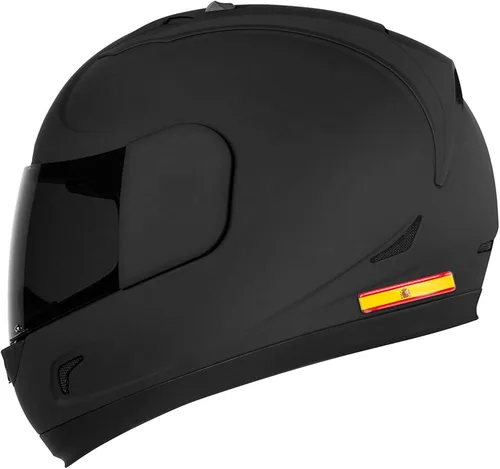 Vista 5 de 2 calcomanías de silicona con cúpula en 3D para casco F 21 de España con bandera nacional española