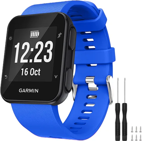 Vista 21 de GVFM banda compatible con Garmin Forerunner 35, silicona suave correa de repuesto para reloj inteligente Garmin Forerunner 35, se ajusta a muñeca