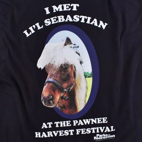 Vista 6 de Popfunk Classic Parks and Rec Lil Sebastian T Shirt & Stickers