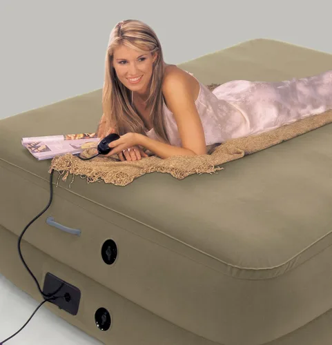 Vista 3 de Intex Queen Foam Top Rising Comfort - Juego de cama de aire elevada