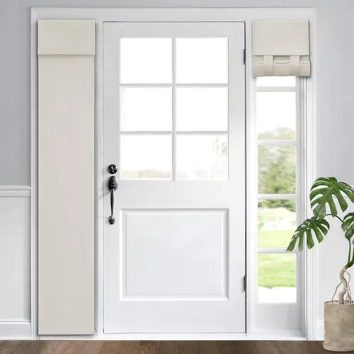 Vista 50 de HOMEIDEAS Cortinas Opacas para Aula para Puerta Principal, Cubierta de Ventana de Puerta de Aula, Persianas de Privacidad con Aislamiento Térmico