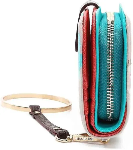 Vista 4 de Nicole Lee PRT6700 CARTERA CON CREMALLERA IMPRESO MODA V3NEGRO BOHEMIO, Varios