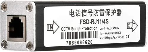 Vista 6 de Pararrayos protector de interfaz, fácil de instalar, protector de protección adecuado para líneas de comunicación de datos de telecomunicaciones