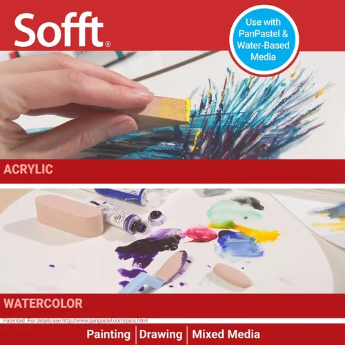 Vista 5 de Sofft Artist Tools by GOLDEN, Covers - Paquete mixto (paquete de repuesto), paquete de 40, pasteles profesionales para artistas
