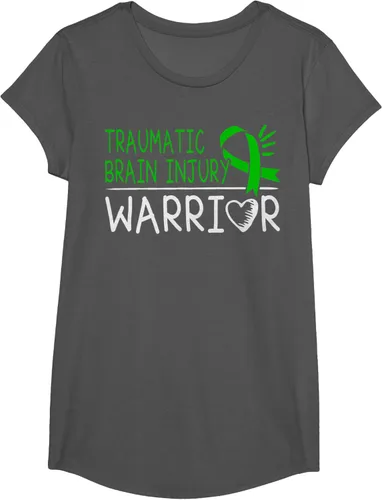 Vista 34 de Camiseta de lesión intracraneal - Camiseta de conciencia TBI, Negro, S
