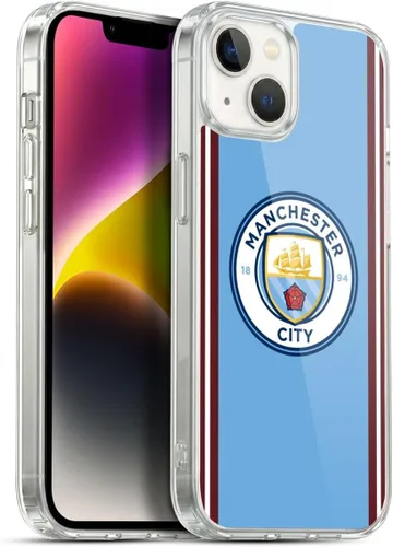 Vista 173 de Head Case Designs Funda de gel con licencia oficial del Manchester City Man City FC Away 2022/23 [protección de grado militar] compatible con Apple