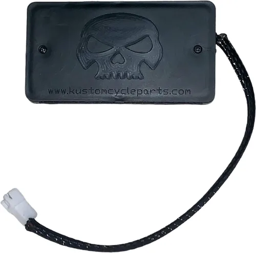 Vista 5 de Kustom Cycle Parts Mando a distancia universal para puerta de garaje hecho para adaptarse a los modelos Harley Davidson Touring. Botón de perfil