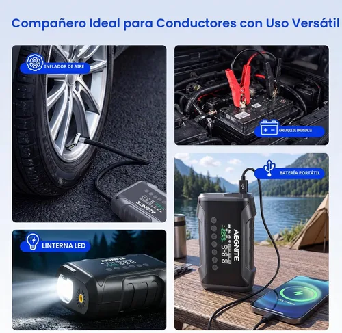 Vista 6 de Arrancador con compresor de aire 3000A 150PSI