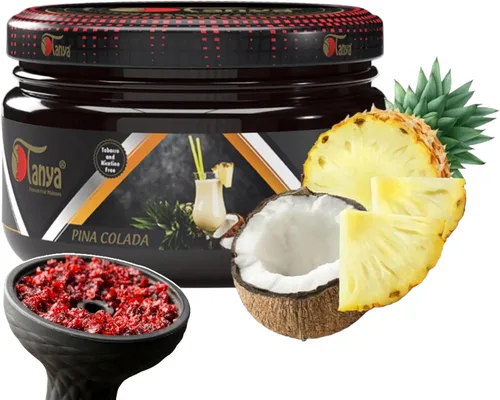 Vista 36 de Tanya Herbal Hookah Molasas 100% sin nicotina y tabaco Sabores de shisha de narguile orgánicos Mezcla de frutas Sabores de shisha 250g Frascos