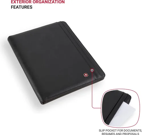 Vista 3 de Wenger Concept - Organizador de documentos con cremallera, Negro -, Padfolio