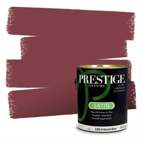 Vista 509 de Prestige Paints Pintura exterior e imprimación en uno, 1 galón, plano, coincidencia comparable de Valspar* Amber Rose*