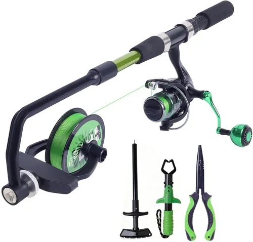 Vista 7 de Fishing Line Spooler, Adjustable line Winder,No Line Twist, Portable for Casting & Spinning and Trolling Reel