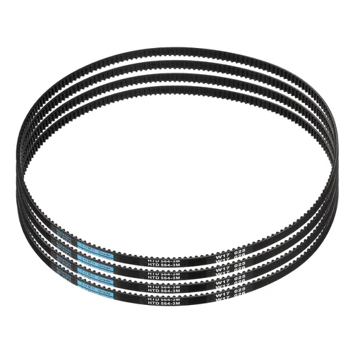 Vista 14 de uxcell 5 piezas HTD-3M Correa de distribución de goma 48 dientes, 144 mm de paso, 6 mm de ancho x 2,4 mm de altura, Correa de polea de distribución