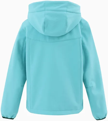Vista 2 de M2C Chaqueta Softshell Cortavientos con Capucha y Forro Polar para Niños y Niñas