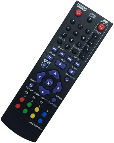 Vista 5 de AKB73615801 - Control remoto de repuesto para LG Blu-Ray DVD Player BP125 BD220 BD630 BP125N BP135W-N BP200 BP220 BP320N BP120N BP120N BP320N BP320N