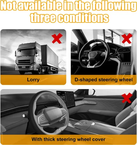 Vista 5 de Dickno Escritorio para volante de automóvil, bandeja multiusos para volante con soporte para bebidas, bandeja de comida para volante para comer Beige