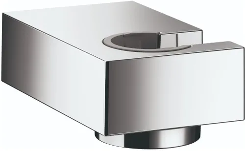 Vista 3 de hansgrohe Porter E 28387341 - Soporte para cabezal de ducha de mano, fácil de instalar, moderno a juego en cromo negro cepillado