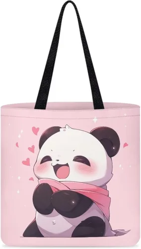 Vista 28 de Bolsa de tela para mujeres y niñas, bolsas de comestibles reutilizables