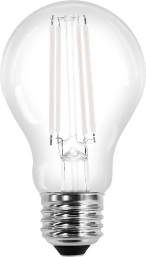 Vista 2 de Sylvania - Bombilla de filamento LED transparente A19, 6.5 W, regulable, 800 LMS, base media, 2700 K, blanco suave, paquete de 2 (42170)