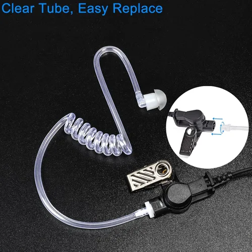 Vista 4 de Auricular de vigilancia Walkie-Talkie para Motorola CP185 CP200 BPR40