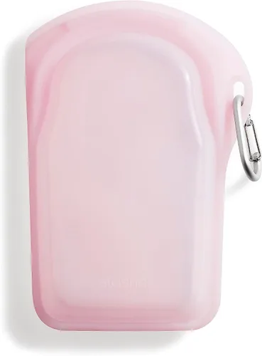 Vista 15 de Bolsa de almacenamiento reutilizable de silicona premium Stasher para sándwiches, color aqua, apta para microondas, sous vide, lavavajillas, horno