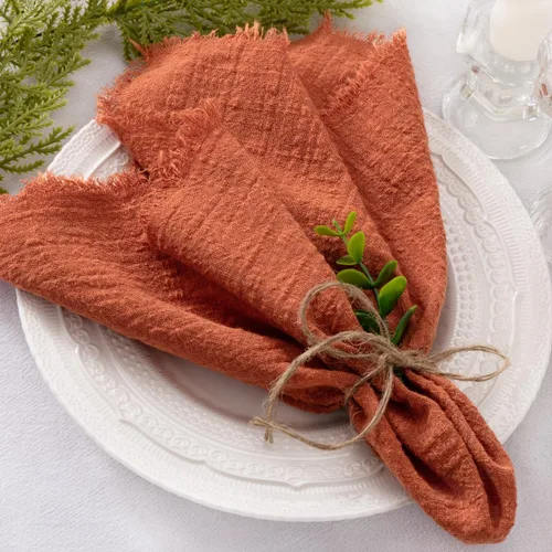 Vista 14 de Socomi Juego de 6 servilletas de lino de color beige, para Pascua, primavera, lavables, de algodón, con flecos, de 17 x 17 pulgadas, para bodas