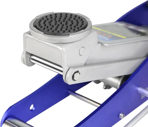Vista 7 de Gato hidráulico de perfil bajo de aluminio y acero de 1.5 toneladas, ligero, con bomba doble de elevación rápida, capacidad de 3000 libras, rango