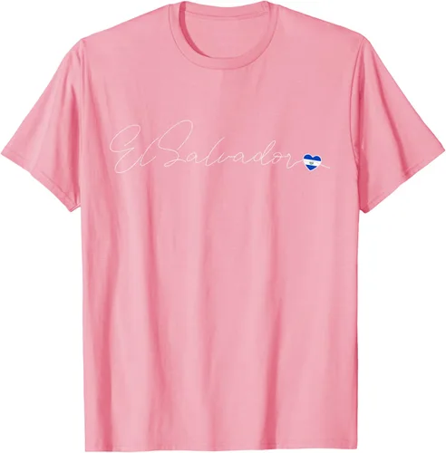 Vista 71 de Camiseta Simple Love El Salvadoreño con diseño de corazón en El Salvador