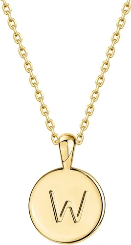 Vista 50 de PAVOI - Collar con dije de letra inicial chapado en oro de 14 quilates para mujer Collar con inicial alfabética de oro