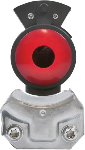 Vista 3 de Tectran Gladhands de aluminio anodizado estándar 1019ES-AR Servicio y emergencia Rojo y azul