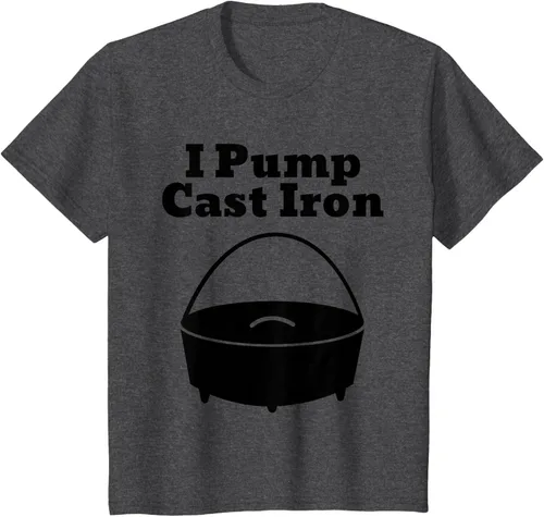 Vista 25 de I Pump - Camiseta de hierro fundido para cocinar al horno holandés