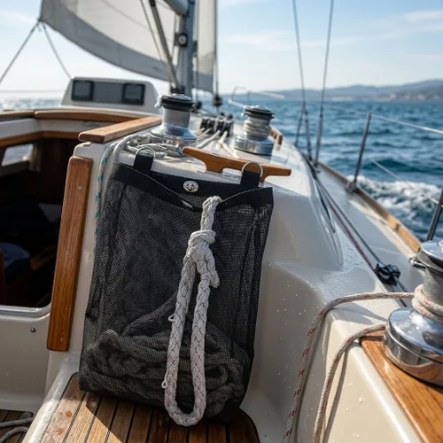 Vista 4 de Malla negra, resistente, ideal para barcos o líneas costeras