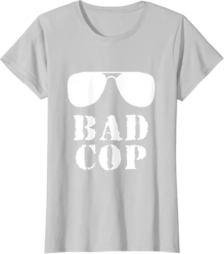 Vista 23 de Bad Cop Funny Police - Camiseta a juego para padre e hijo, Negro, S