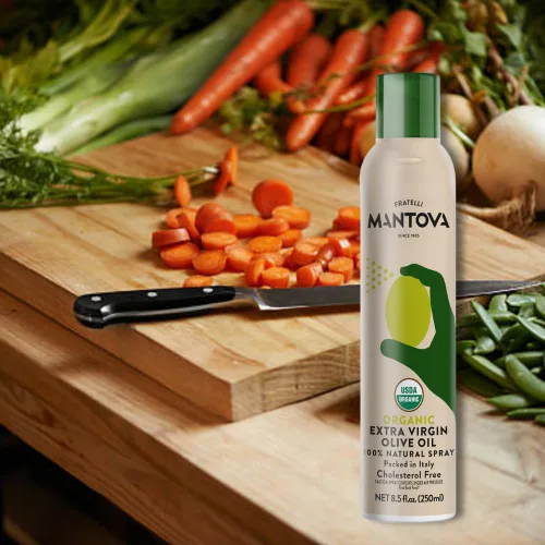 Vista 7 de Mantova Spray de aceite de oliva extra virgen orgánico italiano, 250ml