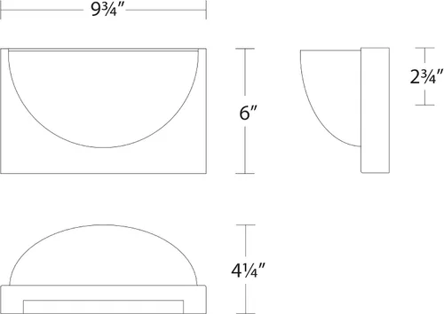 Vista 3 de WAC Lighting dweLED, Mylie - Aplique de pared LED de 10 pulgadas 3000 K en latón envejecido