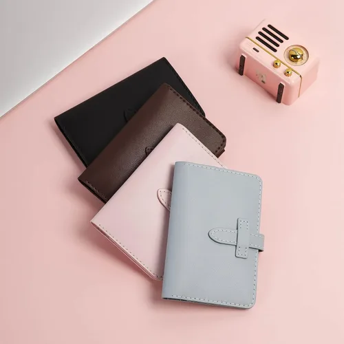 Vista 6 de POPSEWING Kit de fabricación de carteras para pasaporte, kit de cartera de cuero de vaca, cartera con clip para dinero para hombres, cartera