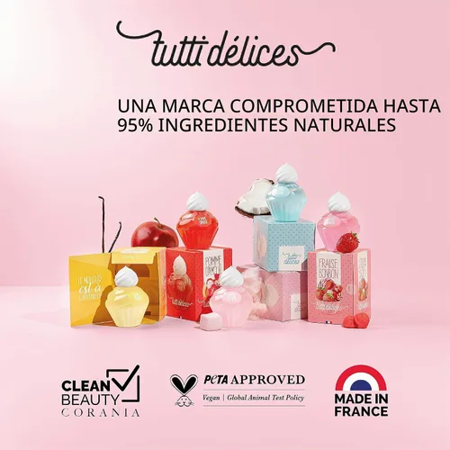 Vista 7 de TUTTI DELICES Candy Apple Gourmand Eau de Toilette para mujer, 1.7 fl oz
