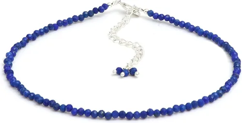 Vista 2 de Gempires - Tobillera ligera hecha a mano con cuentas, diseño clásico, hipoalergénica, chapada en plata de 11 pulgadas, regalo único para uso diario