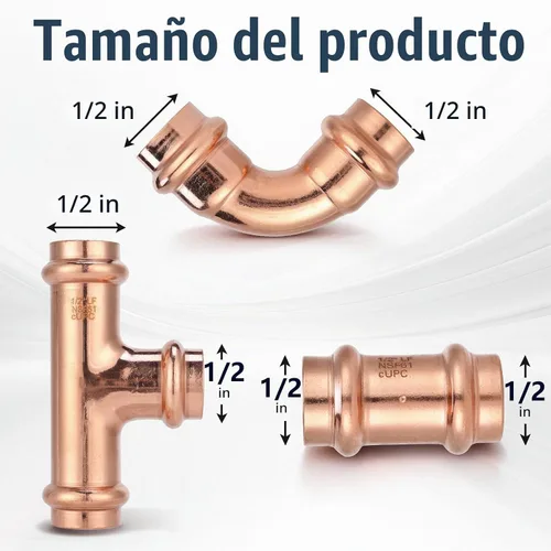 Vista 2 de Kit surtido de accesorios de presión de 1/2 pulgada