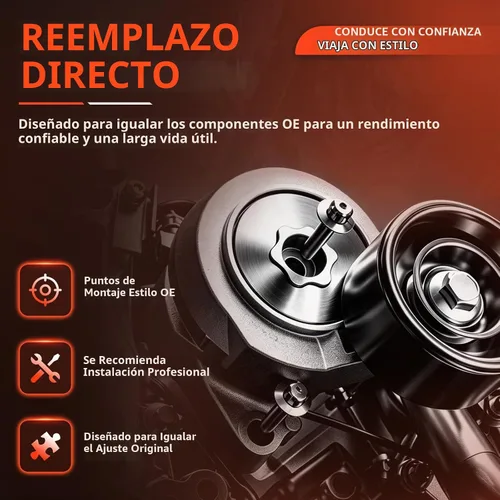 Vista 5 de 419-624 Polea tensora para Nissan Altima Maxima Murano Quest