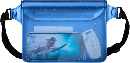 Vista 15 de F-color Riñonera impermeable – Cruise Essentials 2026 – Bolsa impermeable con correa ajustable en la cintura, bolsa seca enrollable con triple
