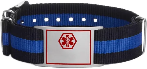 Vista 15 de LinnaLove Medical Alert Bracelets for men and women 6"-8.5" Adjustable Sport Stainless Steel ID Bracelets Engraved Medic Info