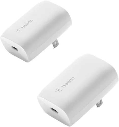 Vista 10 de Belkin Bloque de cargador USB C de 20 W, USB-C PD, PPS carga súper rápida - Samsung Galaxy S25, Apple iPhone 17, Air, Pro, Pro Max, iPad, AirPods