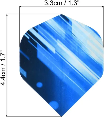 Vista 2 de PATIKIL Dart Flights - Accesorios de dardos estándar PET piezas de repuesto para punta de acero suave, estilo de rayas gruesas Gris