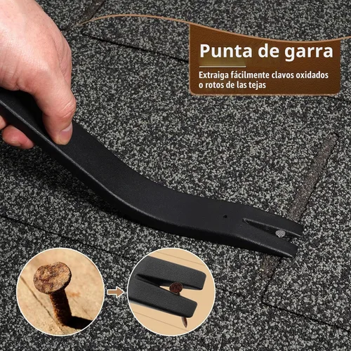 Vista 4 de Herramienta de eliminación de tejas SDSNTE y extractor de clavos de material resistente
