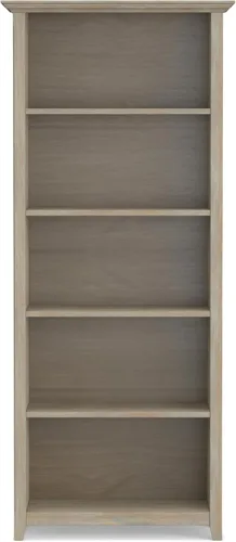 Vista 7 de SIMPLIHOME Amherst - Juego de 2 piezas para oficina en casa, escritorio de madera maciza de 54 pulgadas Distressed Grey