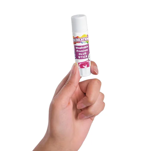 Vista 4 de Colorations Barras de pegamento lavables de alta calidad para el hogar y el aula, se aplica morado, se seca transparente, juego de 30, PREPURP
