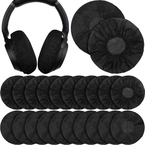 Vista 10 de Cubiertas desechables para auriculares, color negro, S-2.6 in, 300 piezas