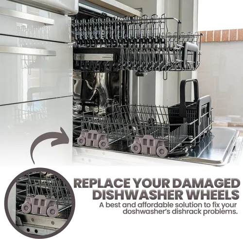 Vista 5 de W10195416 - Pieza de repuesto mejorada para rueda inferior de lavavajillas, ideal para GE/Whirlpool/Kenmore - AP5983730, W10195416V, W10105417